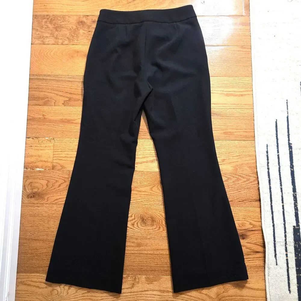 Banana Republic Black High-Rise Bootcut Flare Pants 8S Short
